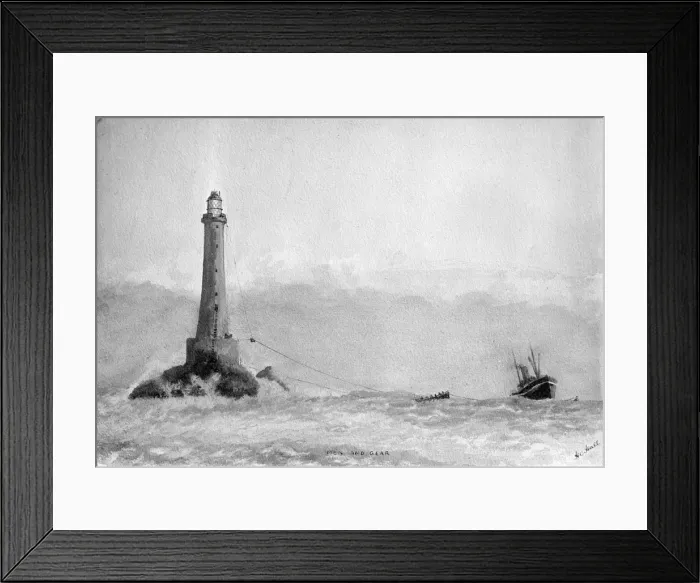 Framed Print : Painting Men and Gear, 1936. Creator: Kirk & Sons of Cowes Framed Print : Painting Men and Gear, 1936. Creator: Kirk & Sons of Cowes