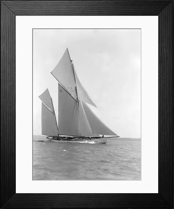 Framed Print : The 96 ft ketch Julnar, 1911. Creator: Kirk & Sons of Cowes Framed Print : The 96 ft ketch Julnar, 1911. Creator: Kirk & Sons of Cowes