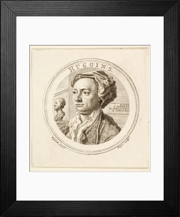 Framed Print : Portrait of William Huggins, pub. 1760. Creator: Unknown Framed Print : Portrait of William Huggins, pub. 1760. Creator: Unknown