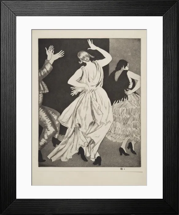 Framed Print : Spanish Dancer No. 1, pub. 1923. Creator: Laura Knight (1877 - 1970) Framed Print : Spanish Dancer No. 1, pub. 1923. Creator: Laura Knight (1877 - 1970)