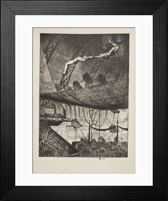 Framed Print : Acrobats, pub. 1925. Creator: Laura Knight (1877 - 1970) Framed Print : Acrobats, pub. 1925. Creator: Laura Knight (1877 - 1970)