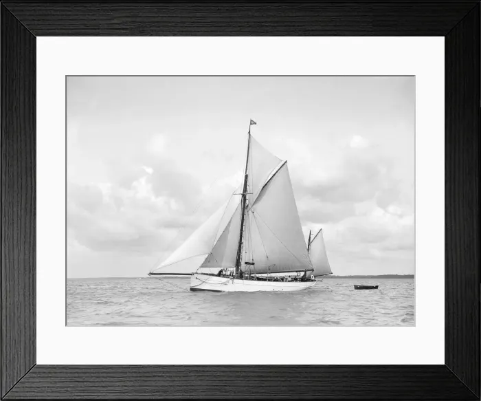 Framed Print : The ketch Aphrodite under sail, 1912. Creator: Kirk & Sons of Cowes Framed Print : The ketch Aphrodite under sail, 1912. Creator: Kirk & Sons of Cowes