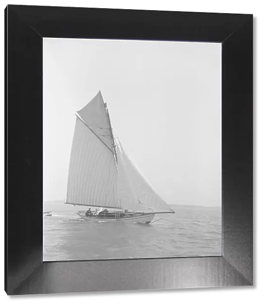 The cutter Polestar under sail, 1911. Creator: Kirk & Sons of Cowes