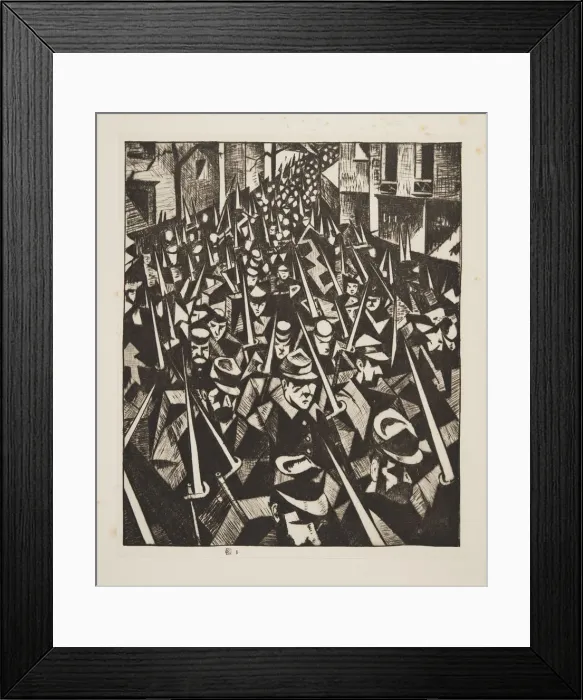 Framed Print : A Dawn, 1914, pub. 1915. Creator: Christopher Richard Wynne Nevinson (1889 – Framed Print : A Dawn, 1914, pub. 1915. Creator: Christopher Richard Wynne Nevinson (1889 –