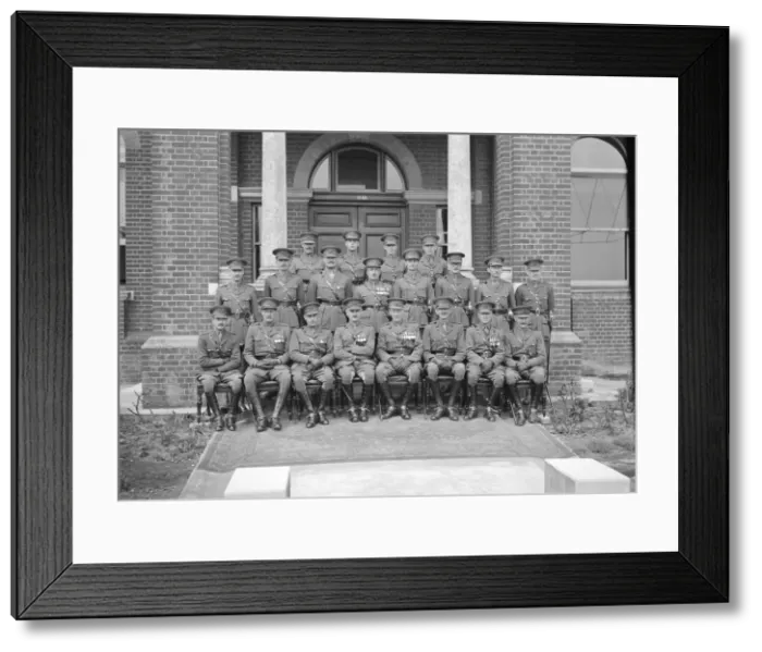 Framed Print : Officers group, Queens Royal Regiment, c1935. Creator: Kirk & Sons of Cowes Framed Print : Officers group, Queens Royal Regiment, c1935. Creator: Kirk & Sons of Cowes