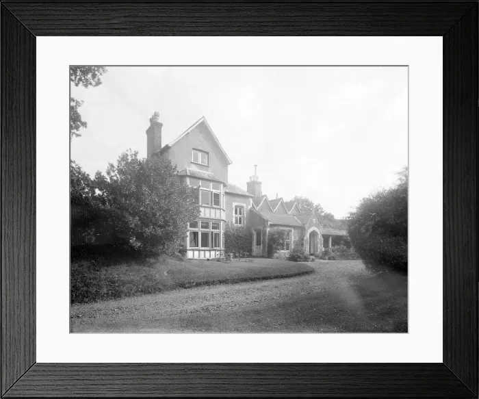 Framed Print : House and garden, c1935. Creator: Kirk & Sons of Cowes Framed Print : House and garden, c1935. Creator: Kirk & Sons of Cowes
