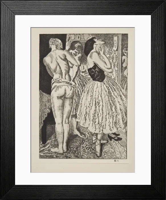 Framed Print : Three Graces of the Ballet, pub. 1927. Creator: Laura Knight (1877 - 1970) Framed Print : Three Graces of the Ballet, pub. 1927. Creator: Laura Knight (1877 - 1970)