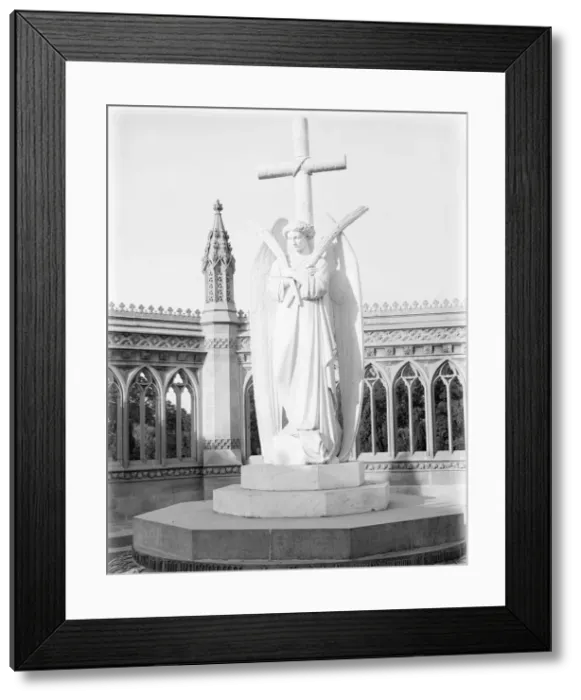 Framed Print : Angel of the Memorial Well, Cawnpore, India, 1902. Creator: Kirk & Sons of Cowes Framed Print : Angel of the Memorial Well, Cawnpore, India, 1902. Creator: Kirk & Sons of Cowes