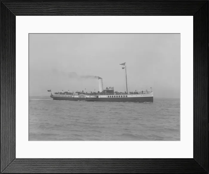 Framed Print : The 353 ton Bournmouth Queen under way. Creator: Kirk & Sons of Cowes Framed Print : The 353 ton Bournmouth Queen under way. Creator: Kirk & Sons of Cowes