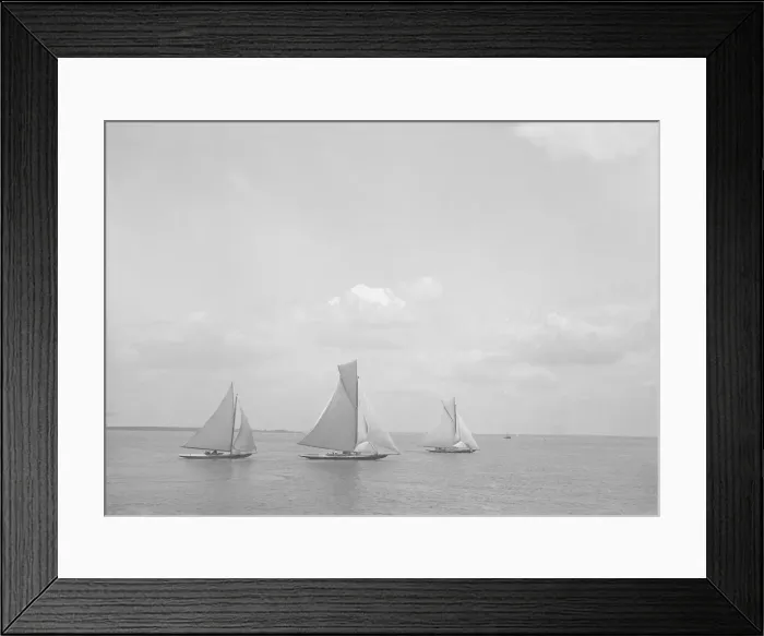 Framed Print : Group of yachts. Creator: Kirk & Sons of Cowes Framed Print : Group of yachts. Creator: Kirk & Sons of Cowes