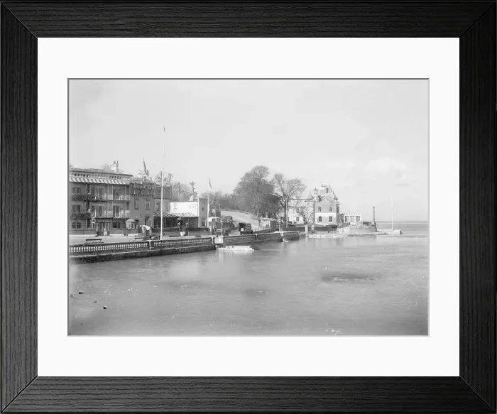 Framed Print : Royal Yacht Squadron and Parade, Cowes, Isle of Wight. Creator: Kirk & Sons of Cowes Framed Print : Royal Yacht Squadron and Parade, Cowes, Isle of Wight. Creator: Kirk & Sons of Cowes