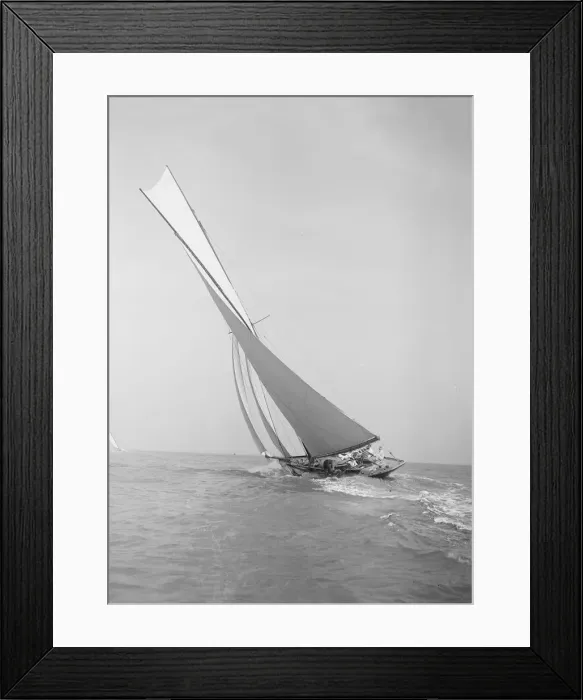 Framed Print : The 45 ton cutter Camellia sailing close-hauled, 1911. Creator: Kirk & Sons of Cowes Framed Print : The 45 ton cutter Camellia sailing close-hauled, 1911. Creator: Kirk & Sons of Cowes