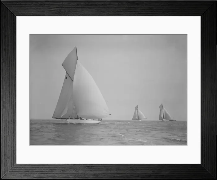 Framed Print : The cutter Onda sailing under spinnaker, 1911. Creator: Kirk & Sons of Cowes Framed Print : The cutter Onda sailing under spinnaker, 1911. Creator: Kirk & Sons of Cowes