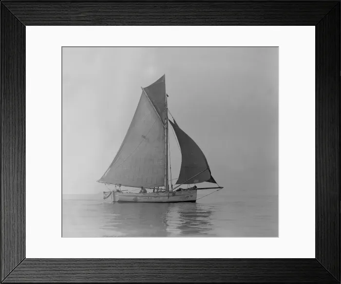 Framed Print : Fishing Smack under sail, 1911. Creator: Kirk & Sons of Cowes Framed Print : Fishing Smack under sail, 1911. Creator: Kirk & Sons of Cowes