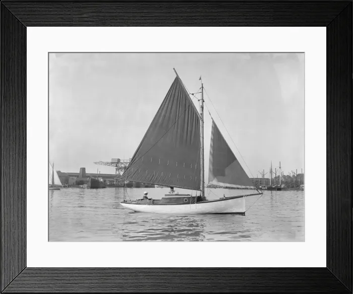 Framed Print : Mr Spencers sailing boat, 1921. Creator: Kirk & Sons of Cowes Framed Print : Mr Spencers sailing boat, 1921. Creator: Kirk & Sons of Cowes
