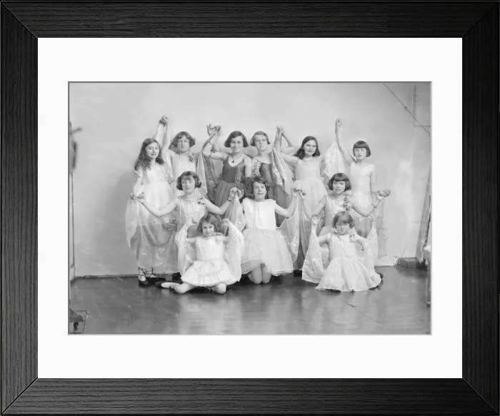 Framed Print : Girls in a stage show, c1935. Creator: Kirk & Sons of Cowes Framed Print : Girls in a stage show, c1935. Creator: Kirk & Sons of Cowes
