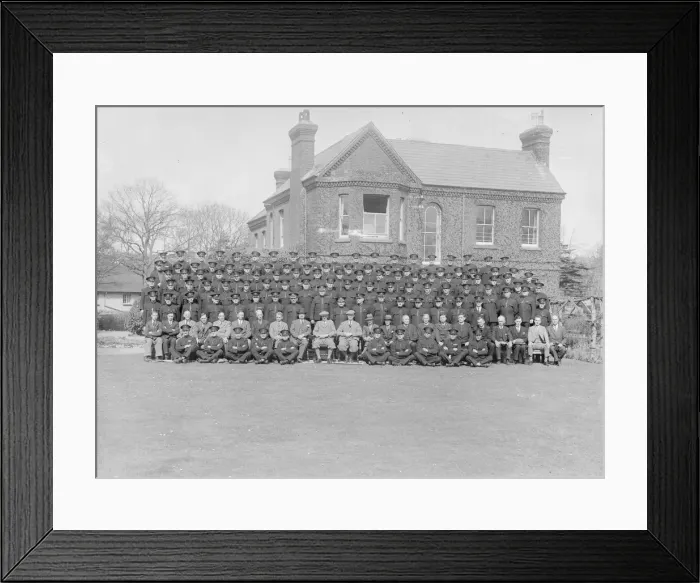 Framed Print : Group portrait of wardens, c1935. Creator: Kirk & Sons of Cowes