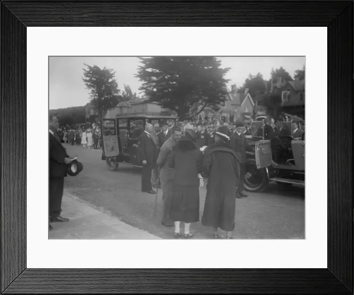 Framed Print : Group of people at an event, c1935. Creator: Kirk & Sons of Cowes