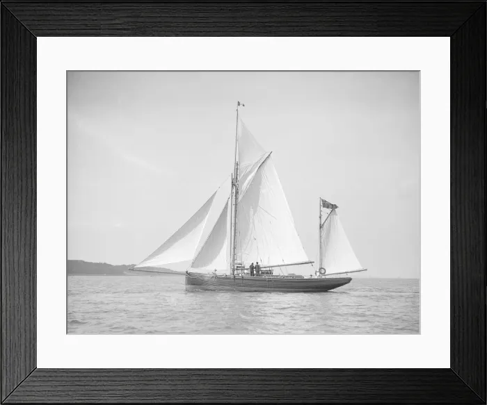 Framed Print : The ketch Apache under sail, 1911. Creator: Kirk & Sons of Cowes Framed Print : The ketch Apache under sail, 1911. Creator: Kirk & Sons of Cowes