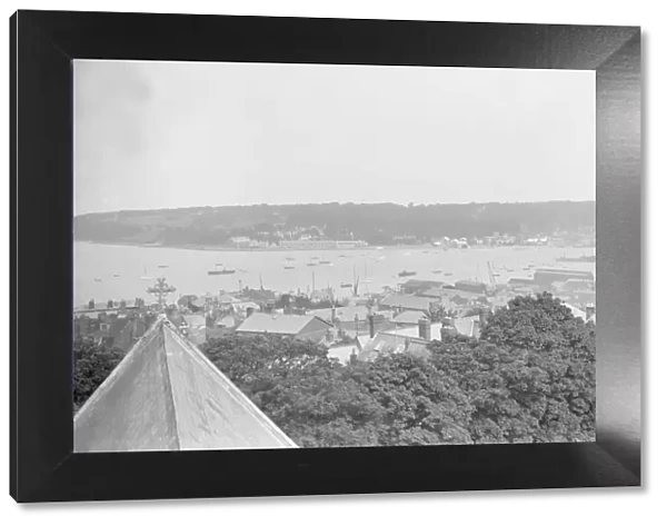 East Cowes from St Marys Church, Isle of Wight, c1935. Creator: Kirk & Sons of Cowes