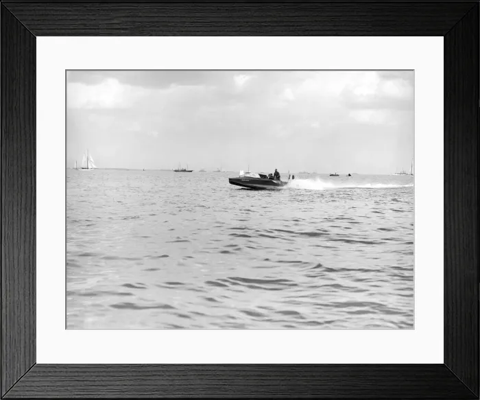Framed Print : The French hydroplane Despujols II, 1913. Creator: Kirk & Sons of Cowes Framed Print : The French hydroplane Despujols II, 1913. Creator: Kirk & Sons of Cowes
