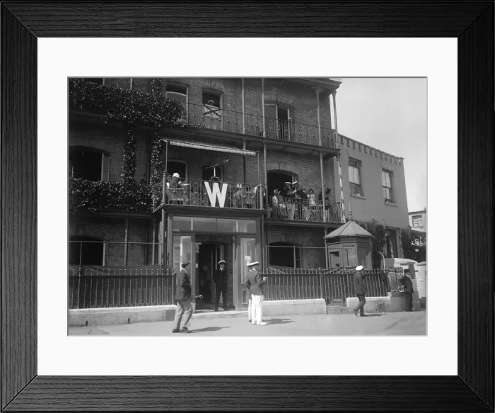 Framed Print : Royal London Yacht Club, Cowes, Isle of Wight, c1935. Creator: Kirk & Sons of Cowes Framed Print : Royal London Yacht Club, Cowes, Isle of Wight, c1935. Creator: Kirk & Sons of Cowes
