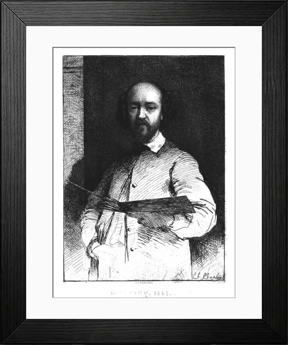 Framed Print : Charles Francois Daubigny, 1862. Creator: Unknown