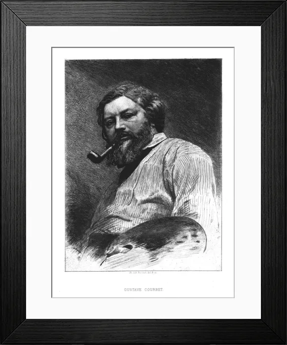 Framed Print : Gustave Courbet, c1860. Creator: Unknown Framed Print : Gustave Courbet, c1860. Creator: Unknown