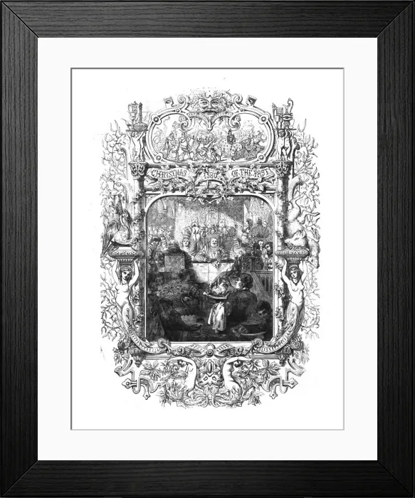 Framed Print : Christmas of the Past, 1580, (1859). Creator: Unknown Framed Print : Christmas of the Past, 1580, (1859). Creator: Unknown