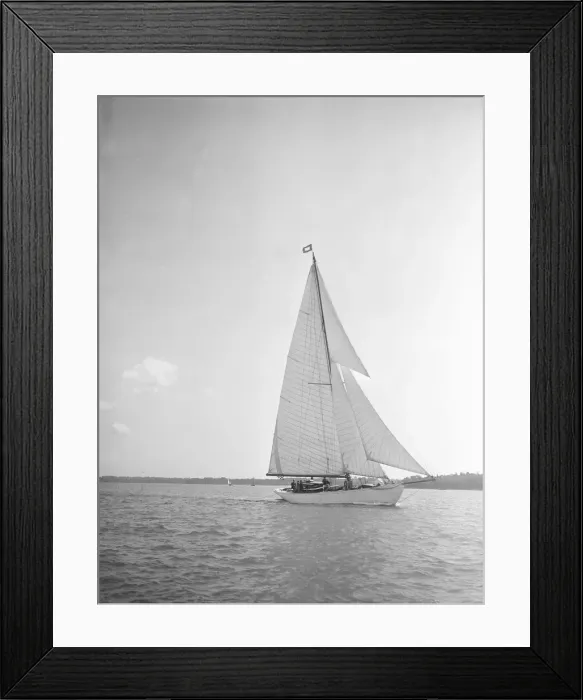 Framed Print : Sailing yacht Blue Peter, 1934. Creator: Kirk & Sons of Cowes
