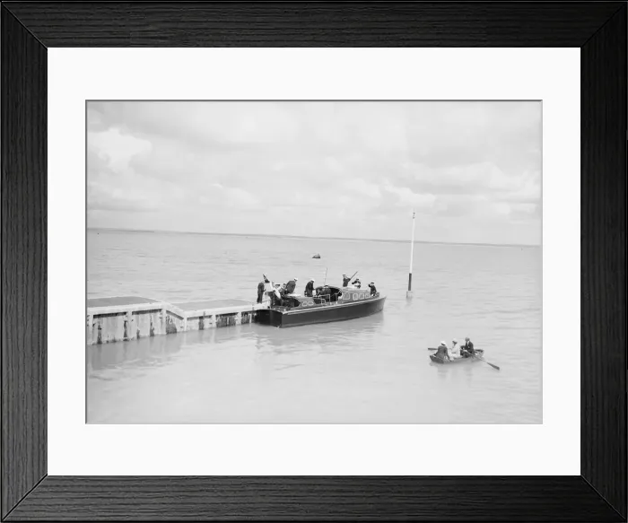 Framed Print : Royal Motor Barge, possibly Isle of Wight, c1939. Creator: Kirk & Sons of Cowes Framed Print : Royal Motor Barge, possibly Isle of Wight, c1939. Creator: Kirk & Sons of Cowes