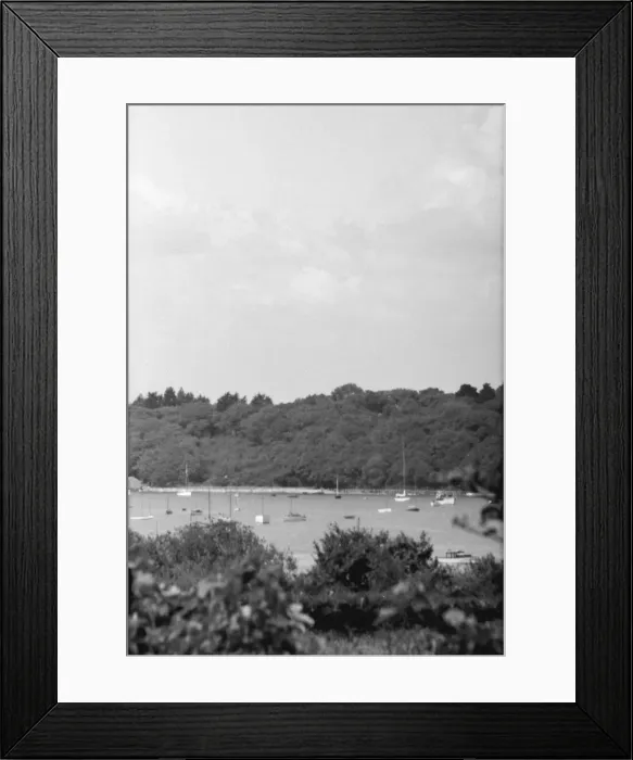 Framed Print : Landscape with boats, c1935. Creator: Kirk & Sons of Cowes Framed Print : Landscape with boats, c1935. Creator: Kirk & Sons of Cowes