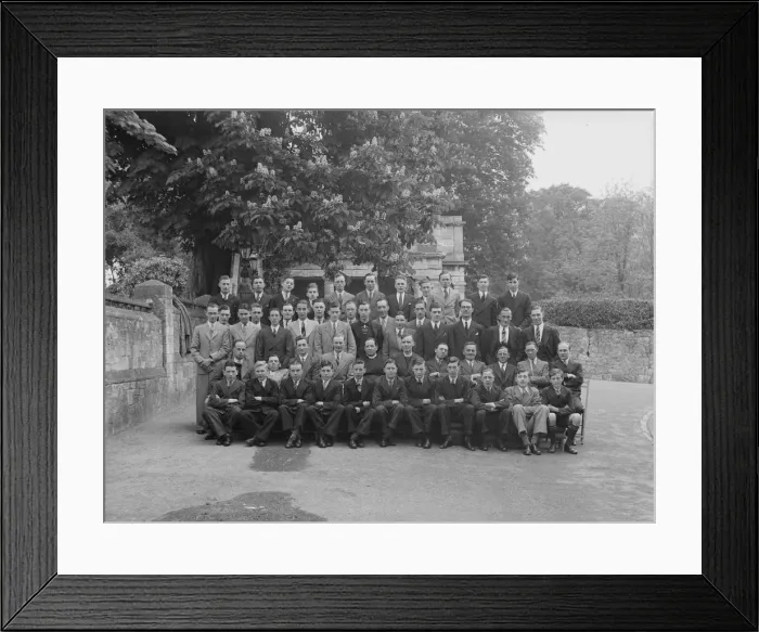 Framed Print : Group portrait of young men, c1935. Creator: Kirk & Sons of Cowes Framed Print : Group portrait of young men, c1935. Creator: Kirk & Sons of Cowes