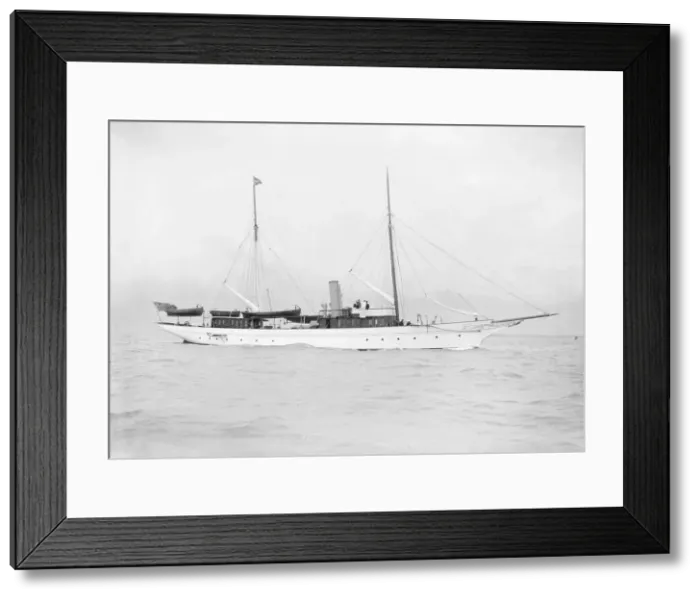 Framed Print : The steam yacht Latona under way, 1912. Creator: Kirk & Sons of Cowes Framed Print : The steam yacht Latona under way, 1912. Creator: Kirk & Sons of Cowes
