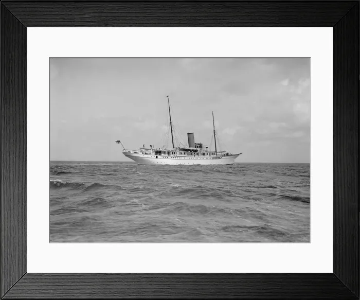 Framed Print : The steam yacht Glencairn, 1912. Creator: Kirk & Sons of Cowes Framed Print : The steam yacht Glencairn, 1912. Creator: Kirk & Sons of Cowes