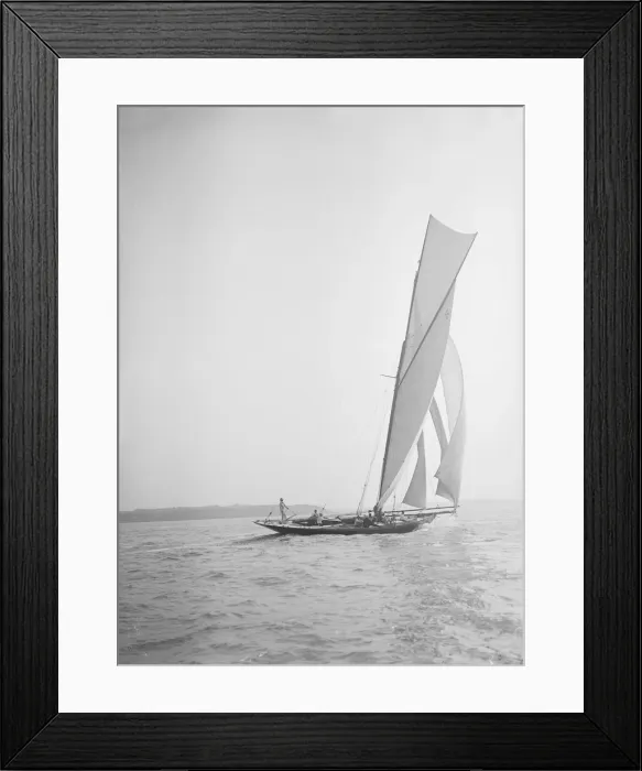 Framed Print : The 45 ton cutter Varia under sail, 1911. Creator: Kirk & Sons of Cowes Framed Print : The 45 ton cutter Varia under sail, 1911. Creator: Kirk & Sons of Cowes