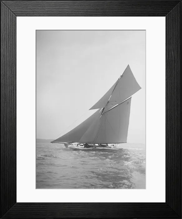 Framed Print : The cutter Rosamond sailing close-hauled, 1911. Creator: Kirk & Sons of Cowes Framed Print : The cutter Rosamond sailing close-hauled, 1911. Creator: Kirk & Sons of Cowes