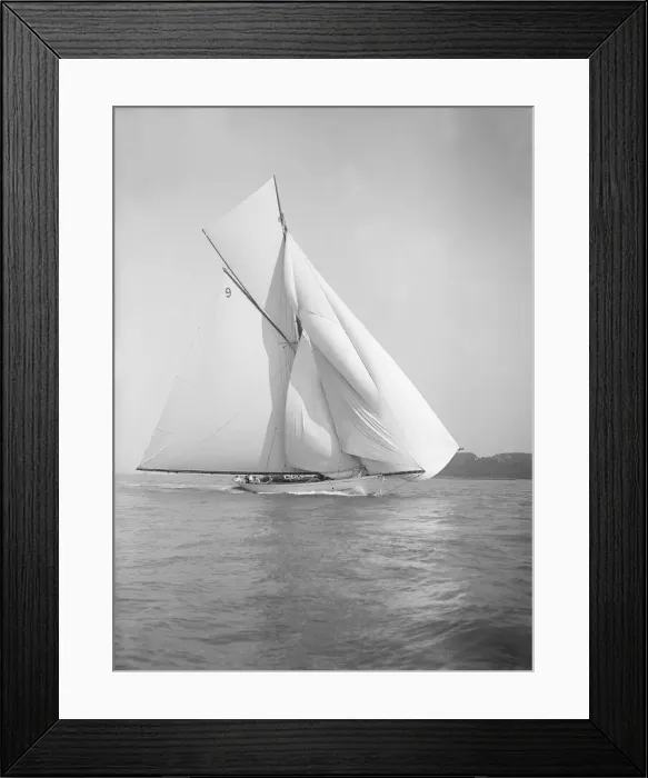 Framed Print : The cutter Rosamond sailing with spinnaker, 1911. Creator: Kirk & Sons of Cowes Framed Print : The cutter Rosamond sailing with spinnaker, 1911. Creator: Kirk & Sons of Cowes