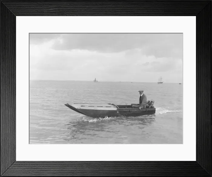 Framed Print : Mr Bakers boat, 1922. Creator: Kirk & Sons of Cowes Framed Print : Mr Bakers boat, 1922. Creator: Kirk & Sons of Cowes