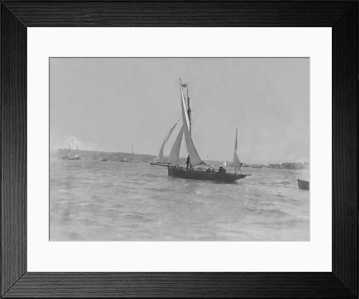 Framed Print : Ketch under sail. Creator: Kirk & Sons of Cowes Framed Print : Ketch under sail. Creator: Kirk & Sons of Cowes