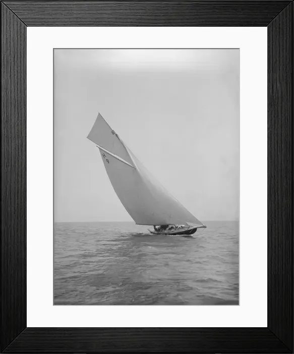 Framed Print : The gaff rigged 8 Metre class Termagent (H9) sailing close-hauled, 1911. Creator Framed Print : The gaff rigged 8 Metre class Termagent (H9) sailing close-hauled, 1911. Creator