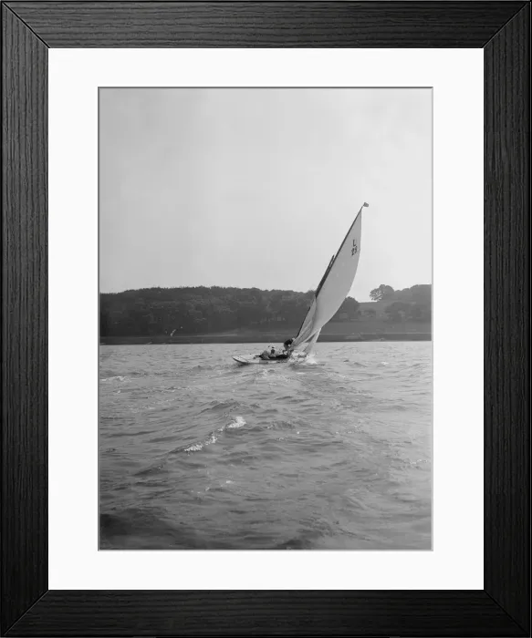 Framed Print : The 6 Metre sloop Euterpe. Creator: Kirk & Sons of Cowes Framed Print : The 6 Metre sloop Euterpe. Creator: Kirk & Sons of Cowes