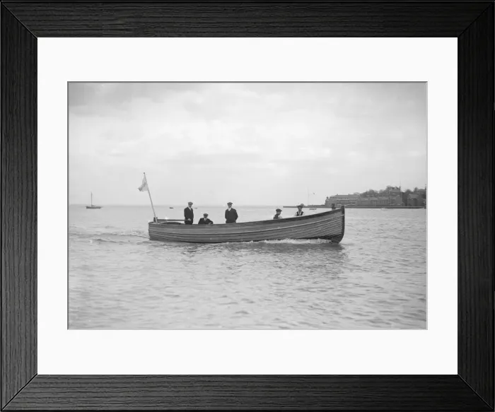Framed Print : Mitcham motor launch Border Pride No3 under way, 1912. Creator: Kirk & Sons of Cowes Framed Print : Mitcham motor launch Border Pride No3 under way, 1912. Creator: Kirk & Sons of Cowes
