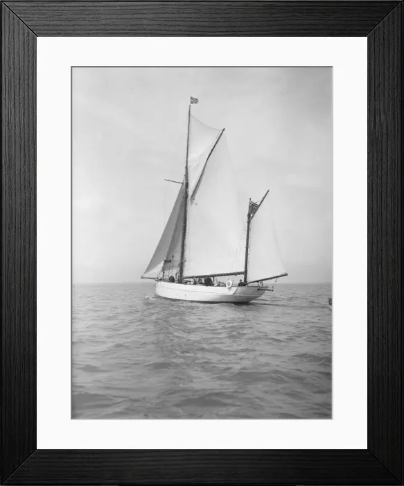 Framed Print : The ketch Aphrodite under sail, 1911. Creator: Kirk & Sons of Cowes Framed Print : The ketch Aphrodite under sail, 1911. Creator: Kirk & Sons of Cowes