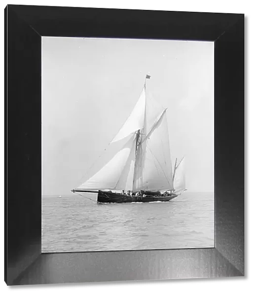 The yawl Adelaide under sail, 1913. Creator: Kirk & Sons of Cowes