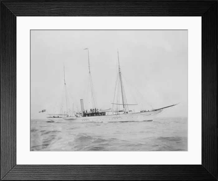 Framed Print : Steam yacht under way. Creator: Kirk & Sons of Cowes Framed Print : Steam yacht under way. Creator: Kirk & Sons of Cowes
