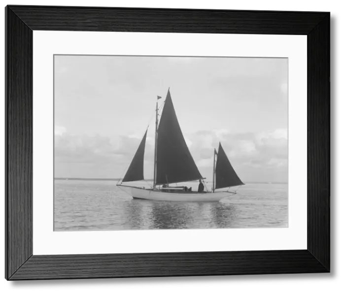 Framed Print : The 4 ton yawl Mandy under sail, 1922. Creator: Kirk & Sons of Cowes Framed Print : The 4 ton yawl Mandy under sail, 1922. Creator: Kirk & Sons of Cowes