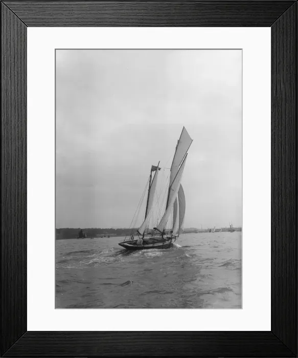 Framed Print : The ketch Corinda under sail. Creator: Kirk & Sons of Cowes Framed Print : The ketch Corinda under sail. Creator: Kirk & Sons of Cowes