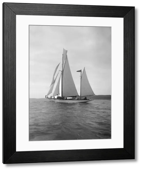 Framed Print : The ketch Lady Camilla under sail, 1912. Creator: Kirk & Sons of Cowes Framed Print : The ketch Lady Camilla under sail, 1912. Creator: Kirk & Sons of Cowes