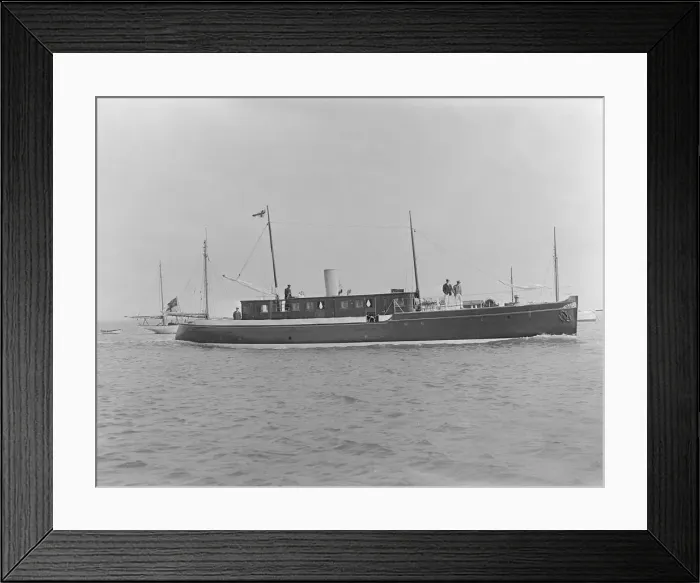 Framed Print : The 65 ton motor yacht Mairi under way, 1921. Creator: Kirk & Sons of Cowes Framed Print : The 65 ton motor yacht Mairi under way, 1921. Creator: Kirk & Sons of Cowes
